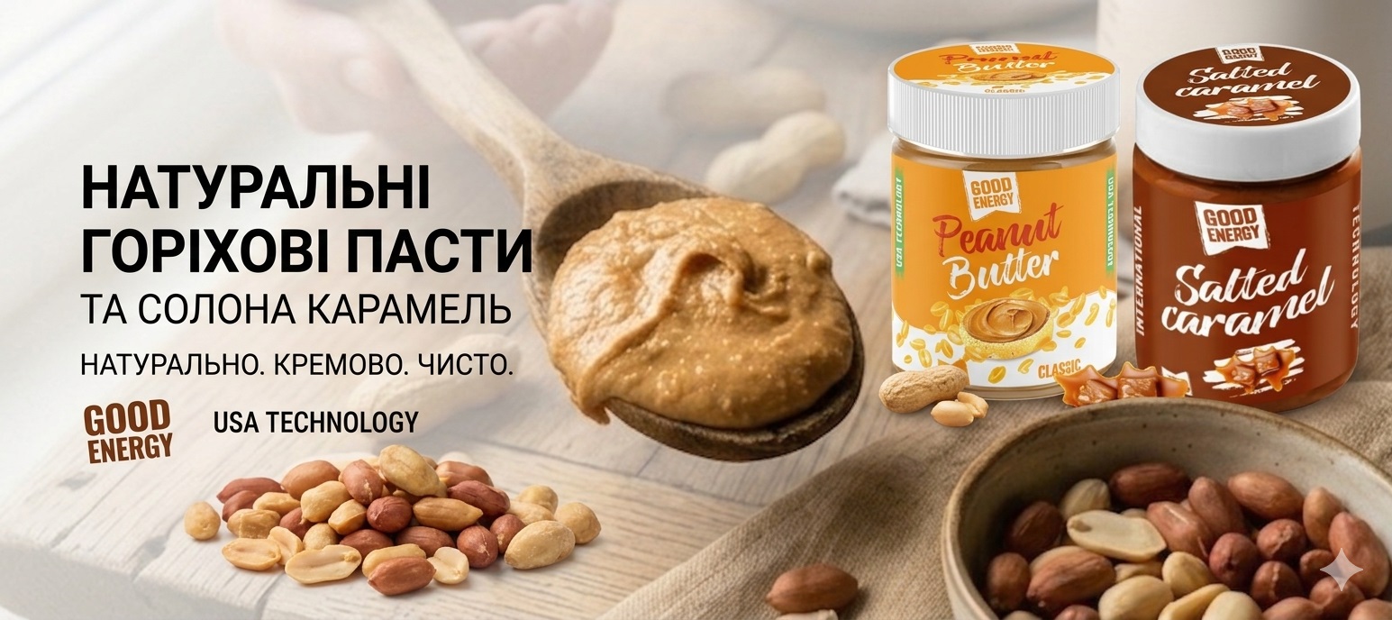 Арахісові, горіхові пасти та солона карамель Арахісові, горіхові пасти та солона карамель